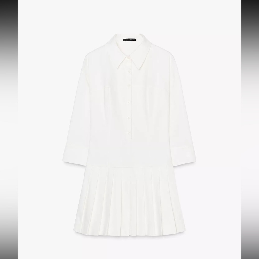 Zara x White Shirt Jumpsuit Dress